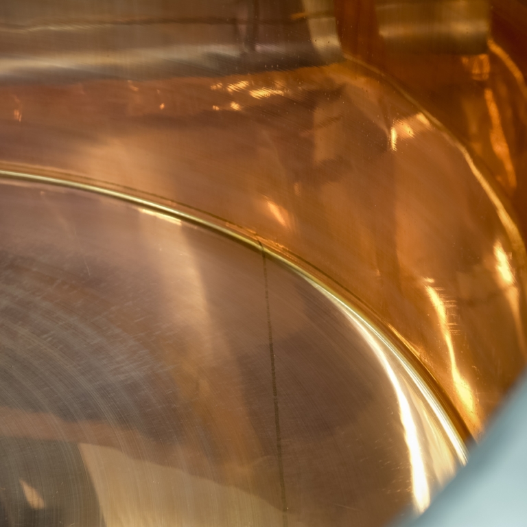 Chaudron en cuivre pour la cuisson du caillé du Beaufort