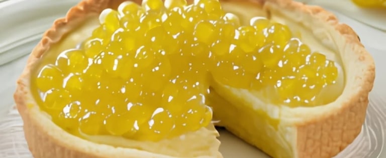 Tartelette au citron caviar et au beaufort