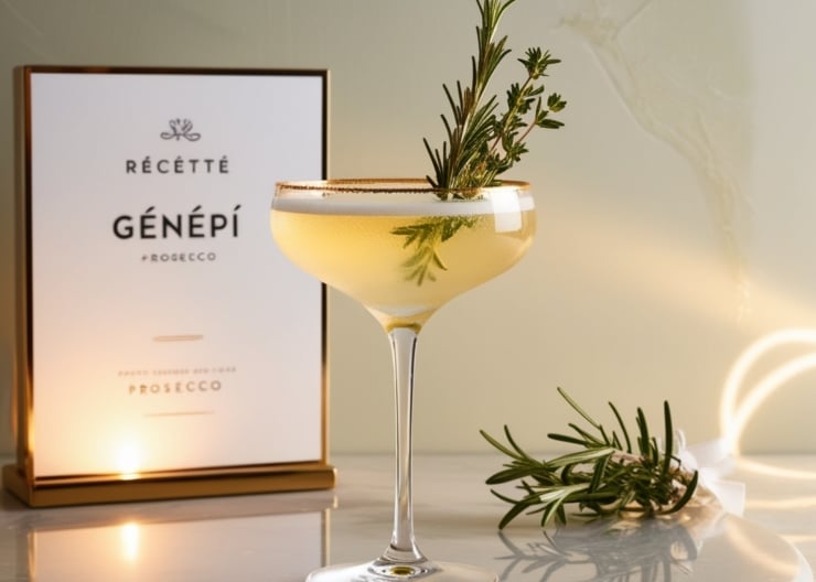 Recette - Cocktail de génépi et prosecco